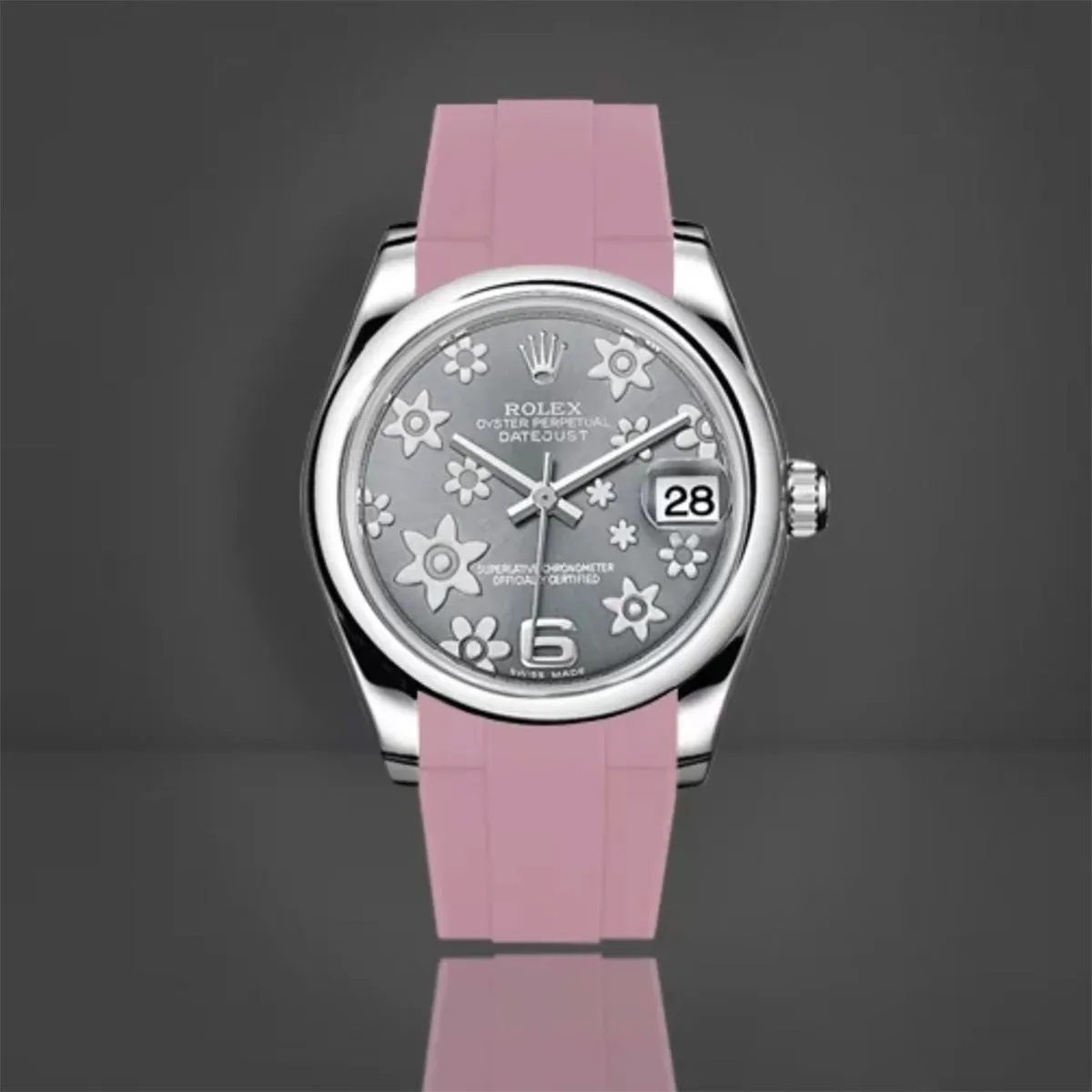 Rolex Oyster Bracelet - Rubber B strap for Oyster Perpetual / Datejust 31mm - Tang buckle series