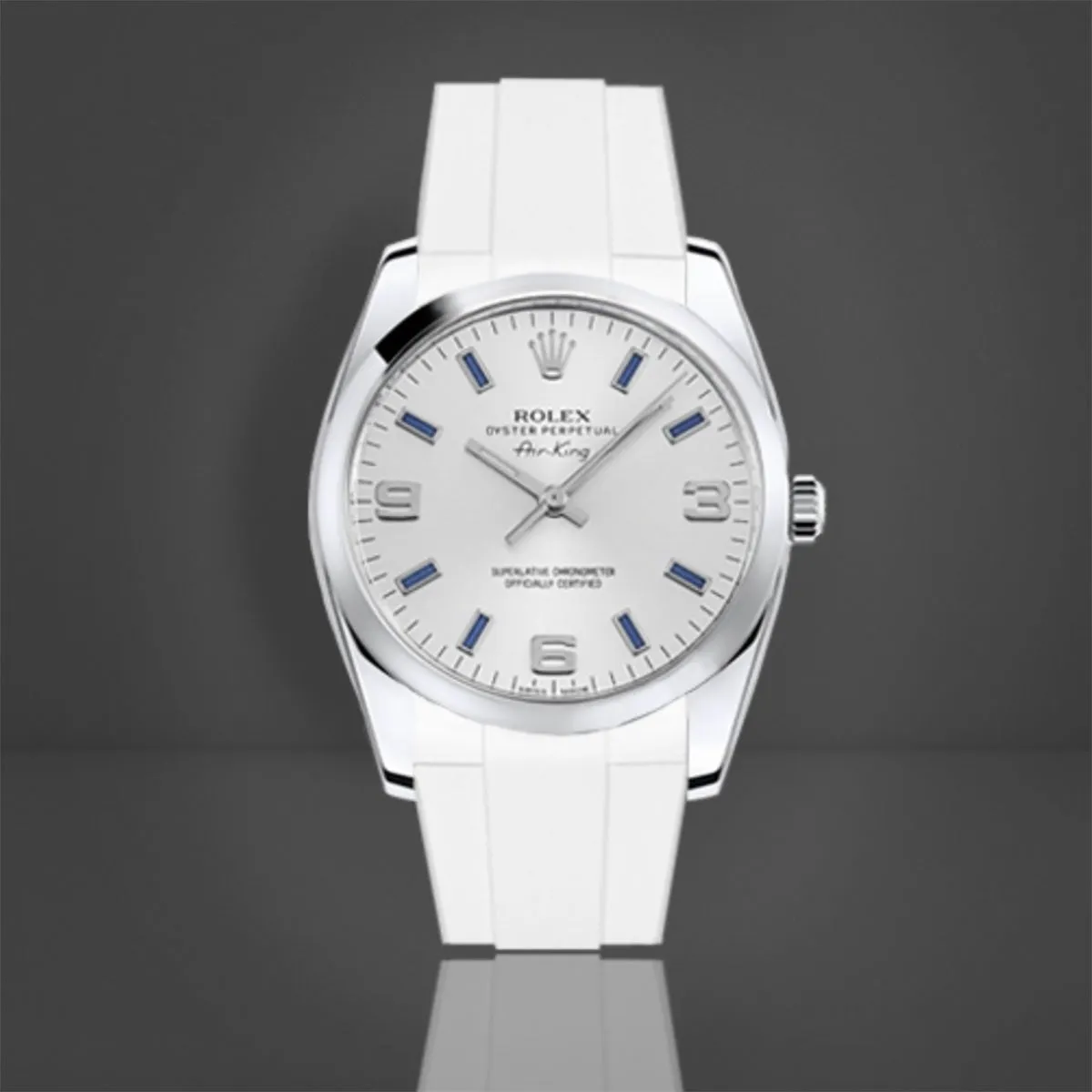 Rolex - Rubber B strap for Air King 34mm - Classic Series