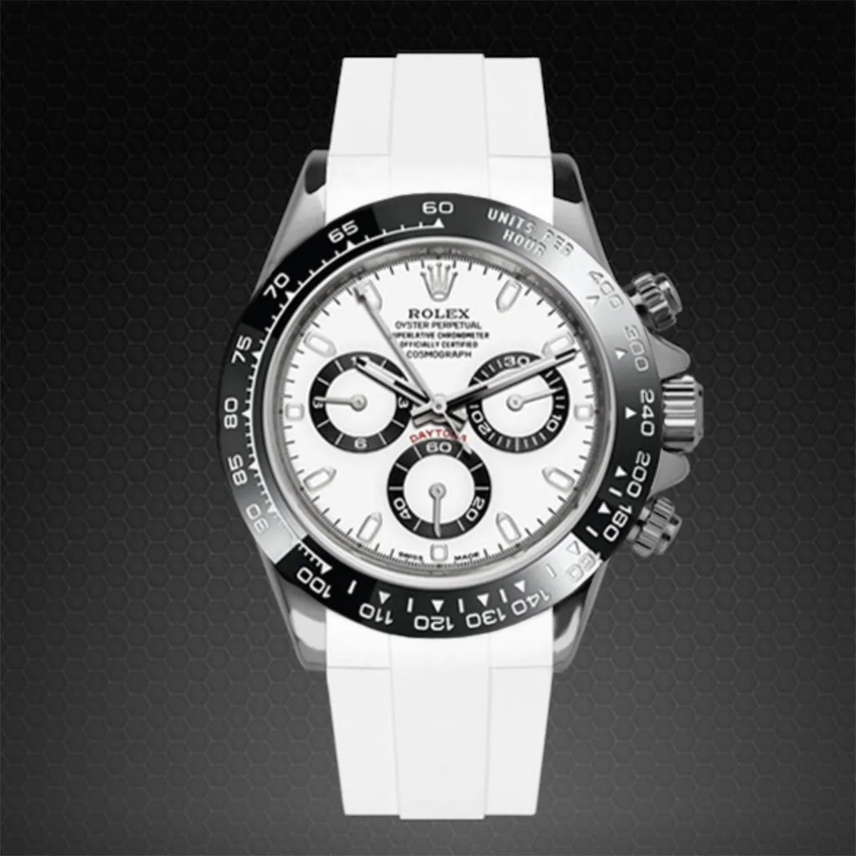 Rolex - Rubber B strap for Daytona Ceramic Bezel Oyster Bracelet - Tang Buckle Series