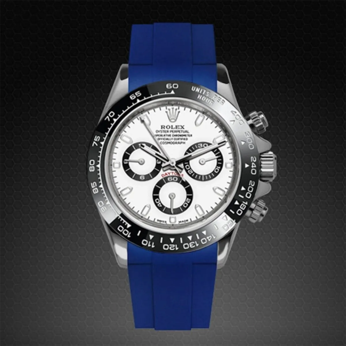 Rolex - Rubber B strap for Daytona Ceramic Bezel Oyster Bracelet - Tang Buckle Series
