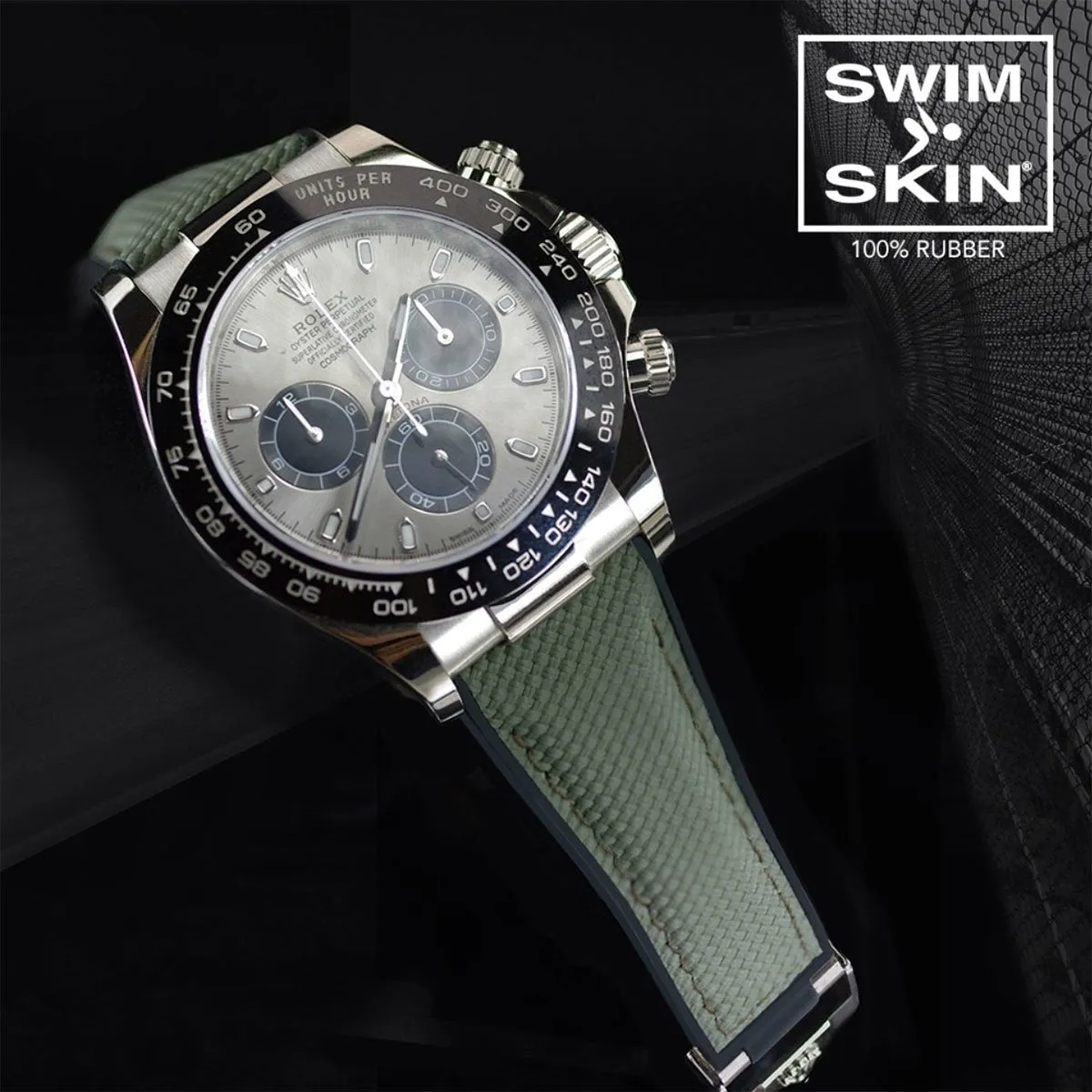Rolex - Rubber B strap for Daytona on Oysterflex Bracelet - SwimSkin?? Alligator & Ballistica??