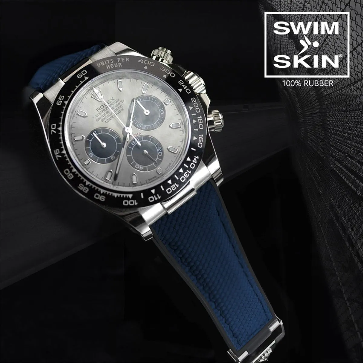 Rolex - Rubber B strap for Daytona on Oysterflex Bracelet - SwimSkin?? Alligator & Ballistica??