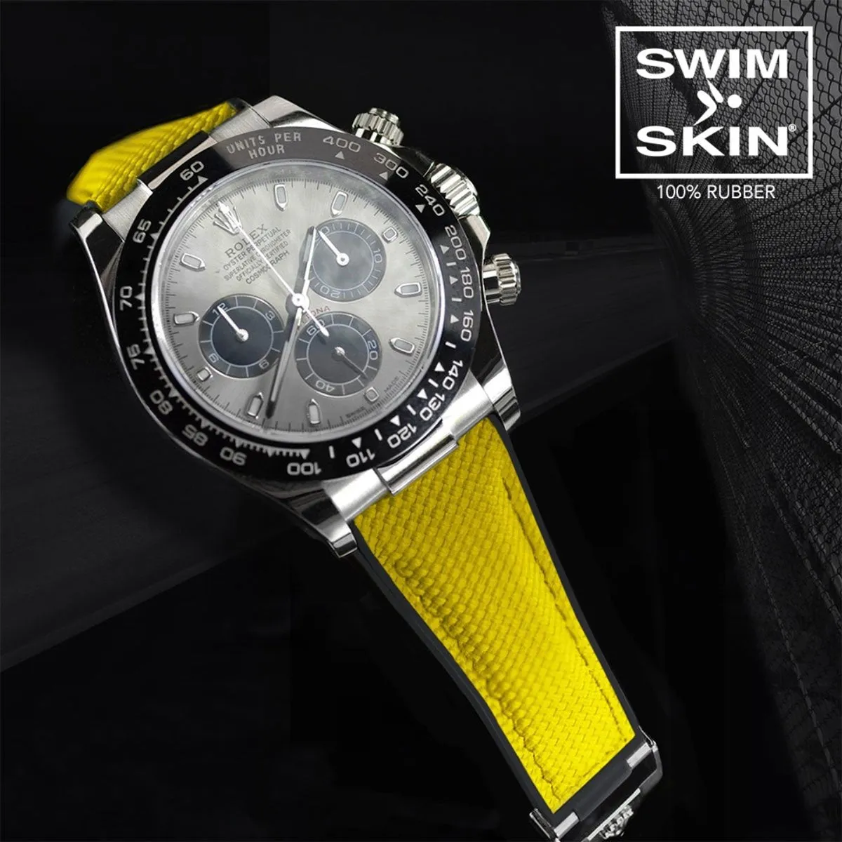 Rolex - Rubber B strap for Daytona on Oysterflex Bracelet - SwimSkin?? Alligator & Ballistica??