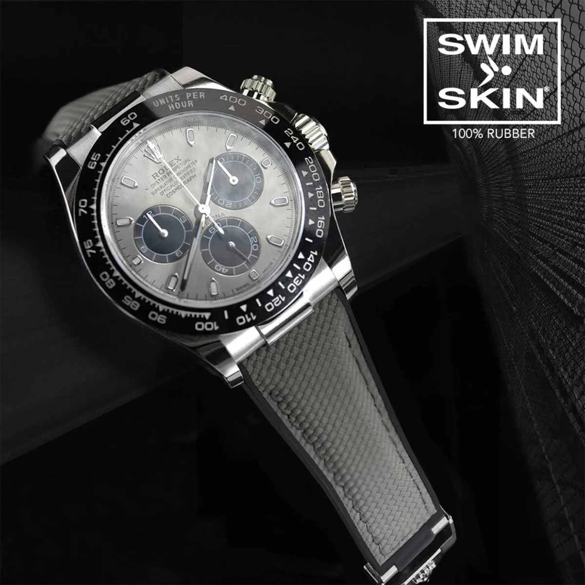 Rolex - Rubber B strap for Daytona on Oysterflex Bracelet - SwimSkin?? Alligator & Ballistica??