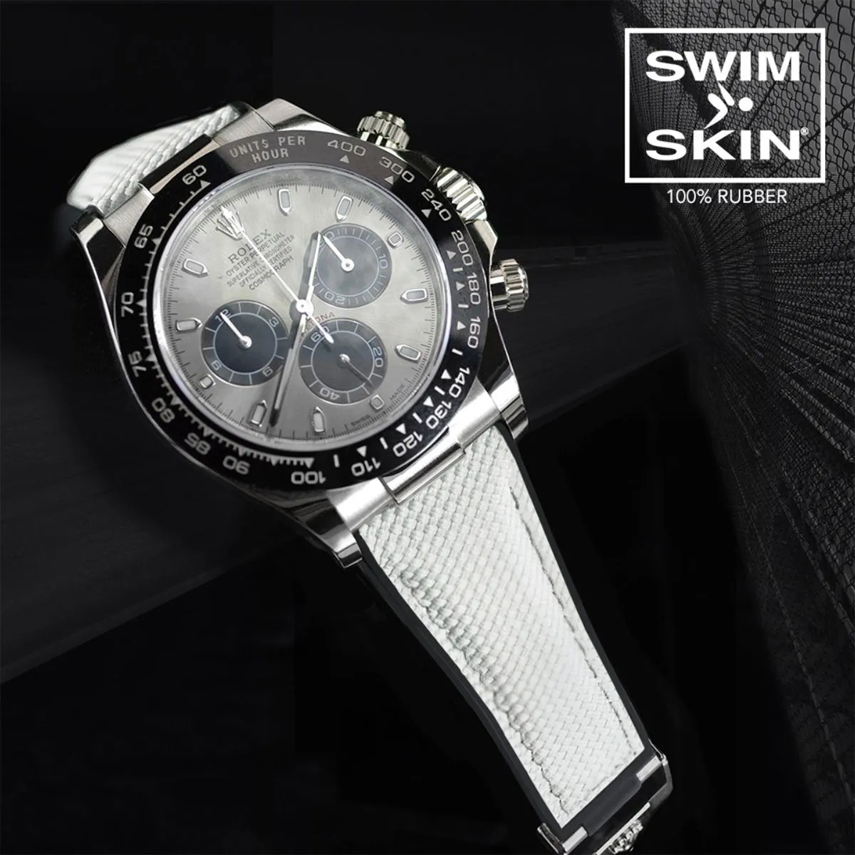 Rolex - Rubber B strap for Daytona on Oysterflex Bracelet - SwimSkin?? Alligator & Ballistica??