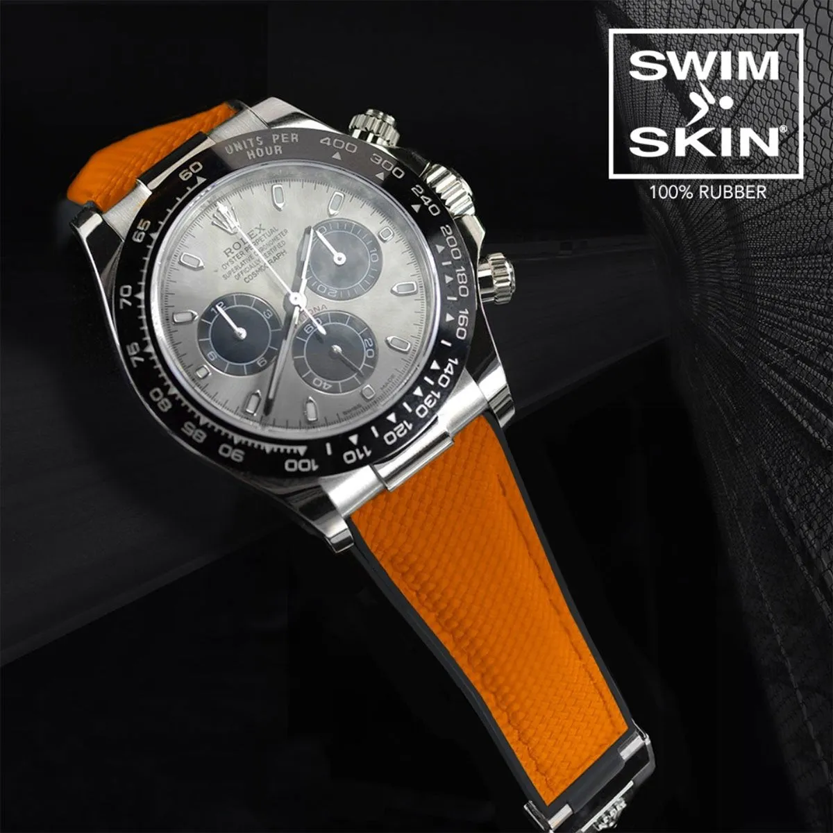 Rolex - Rubber B strap for Daytona on Oysterflex Bracelet - SwimSkin?? Alligator & Ballistica??
