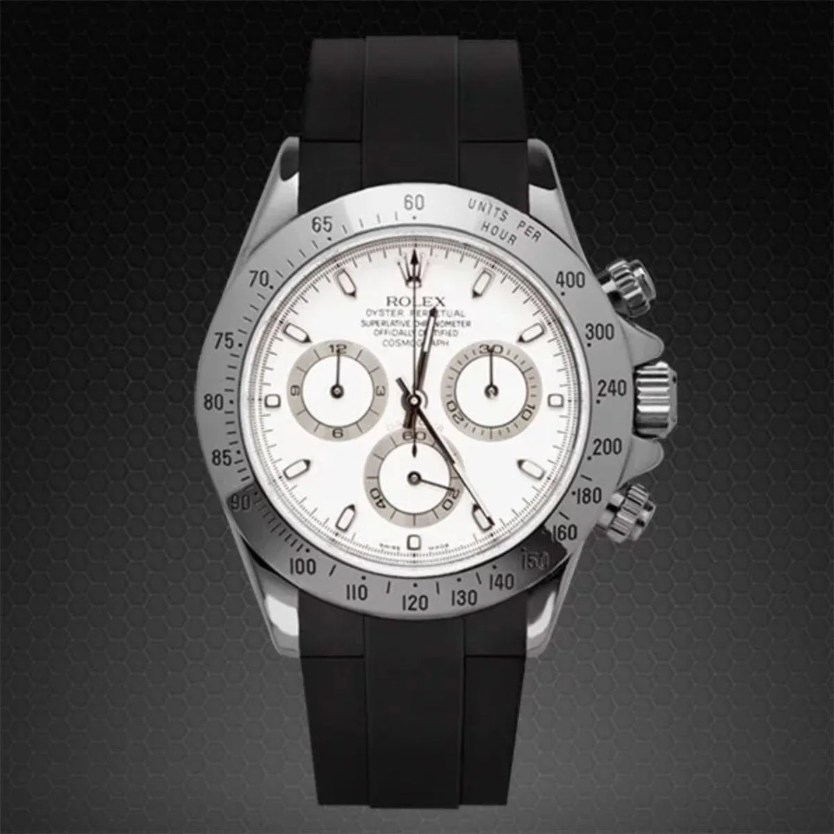 Rolex - Rubber B strap for Daytona Oyster Bracelet - Tang Buckle Series