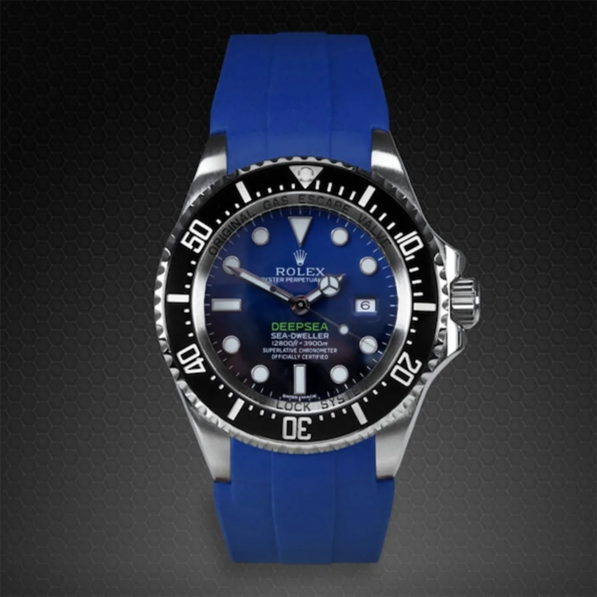 Rolex - Rubber B strap for Deepsea 116660 - Flared Tang Series