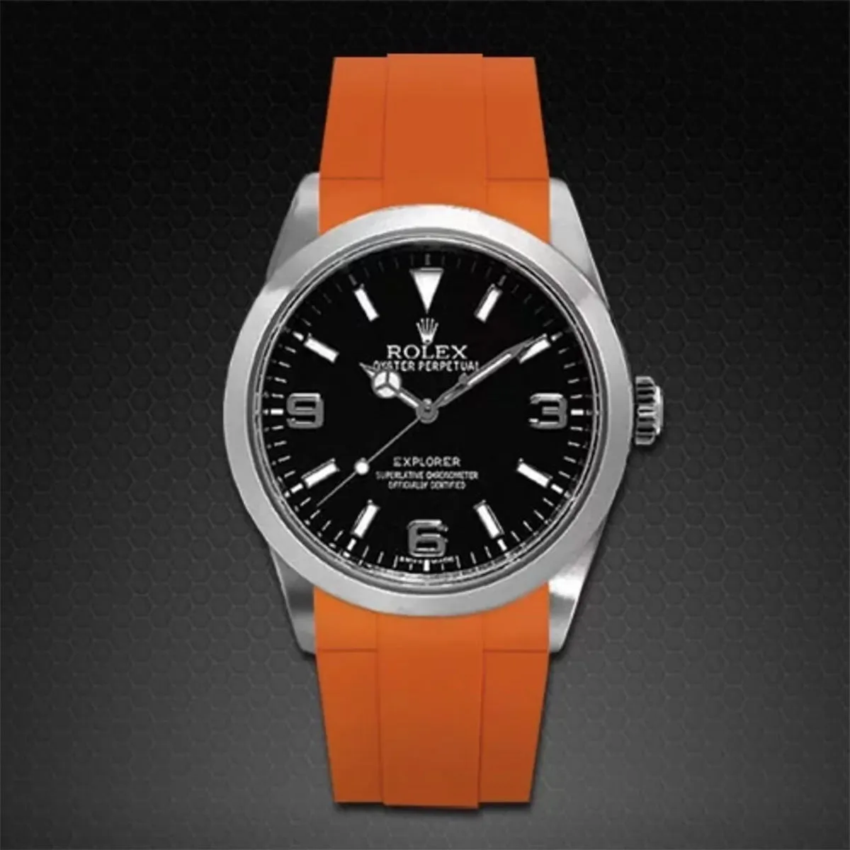 Rolex - Rubber B strap for Explorer I 39mm - Tang Buckle Series