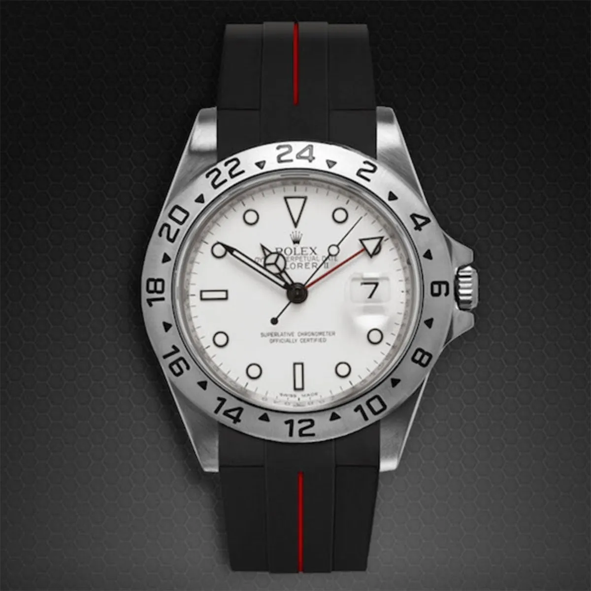 Rolex - Rubber B strap for Explorer II 40mm - Tang Buckle Series
