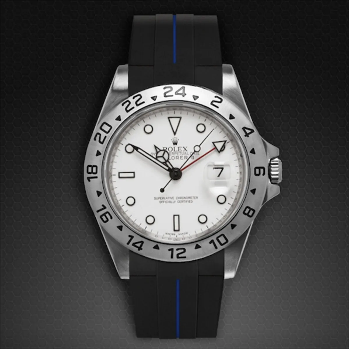 Rolex - Rubber B strap for Explorer II 40mm - Tang Buckle Series