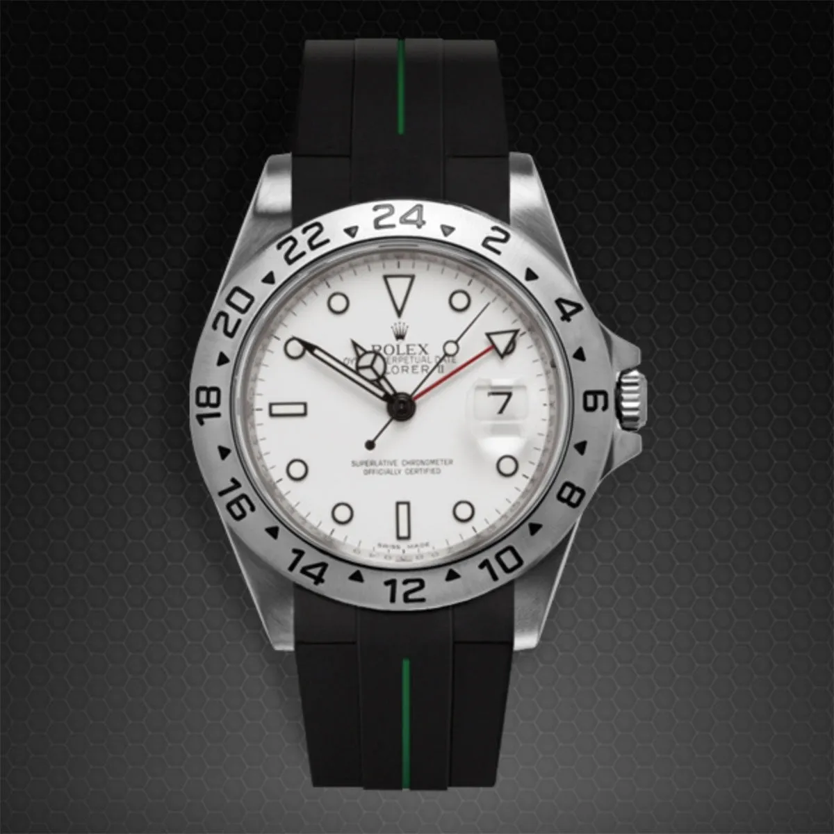 Rolex - Rubber B strap for Explorer II 40mm - Tang Buckle Series