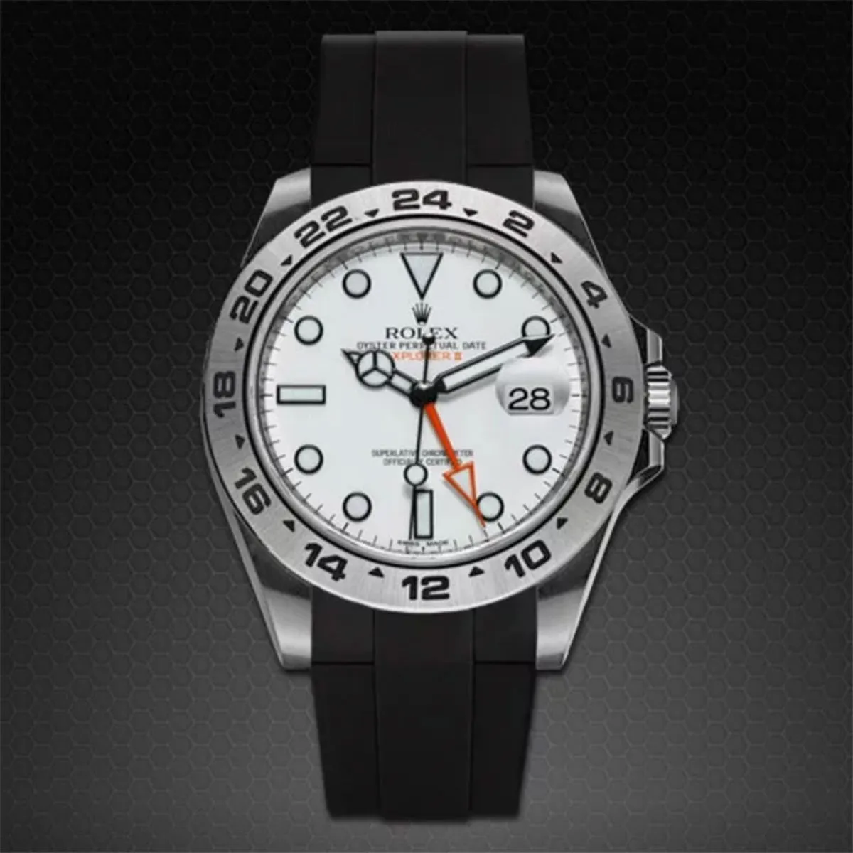 Rolex - Rubber B strap for Explorer II 42mm 216570 (2011-2020) - Classic Series