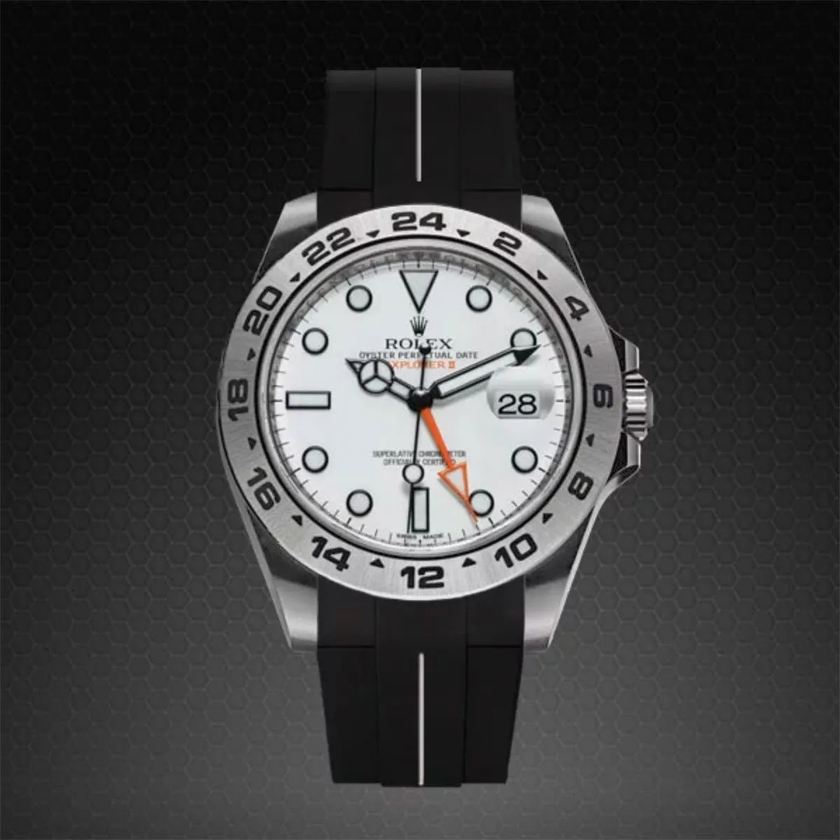 Rolex - Rubber B strap for Explorer II 42mm 216570 (2011-2020) - Classic Series