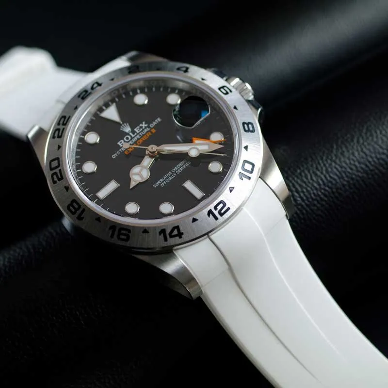 Rolex - Rubber B strap for Explorer II 42mm 226570 - Tang Buckle Series