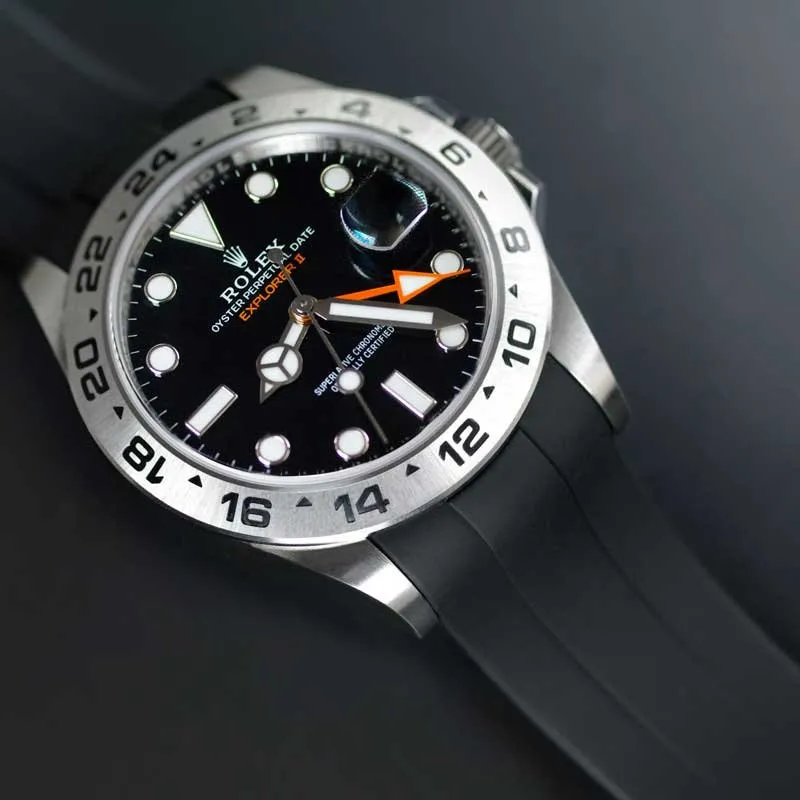 Rolex - Rubber B strap for Explorer II 42mm 226570 - Tang Buckle Series