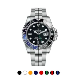 Rolex - Rubber B strap for GMT Master II CERAMIC - Classic Series Luxury watch bands Limited edition watch bands