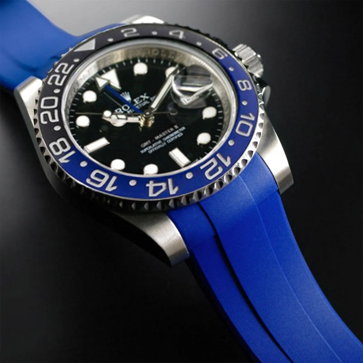Rolex - Rubber B strap for GMT Master II CERAMIC - Tang Buckle Series