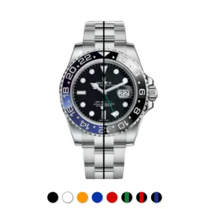 Rolex - Rubber B strap for GMT Master II CERAMIC - Tang Buckle Series Luxury watch bands Limited edition watch bands