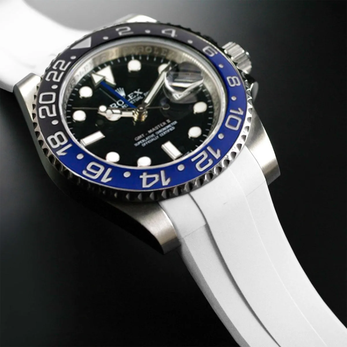 Rolex - Rubber B strap for GMT Master II CERAMIC - Tang Buckle Series