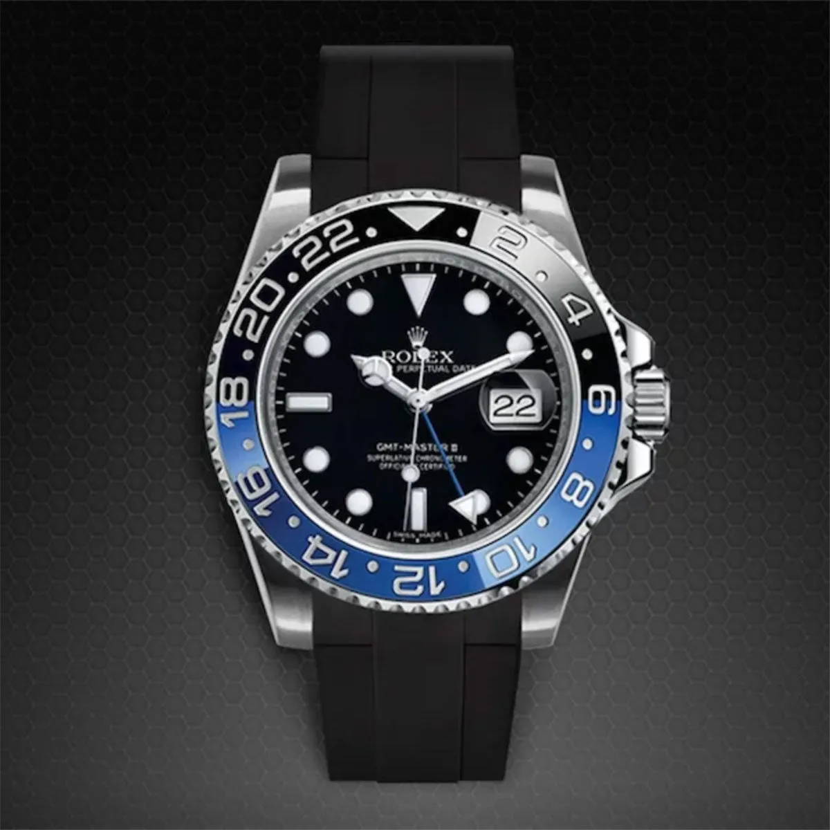 Rolex - Rubber B strap for GMT Master II CERAMIC - Velcro?? Series