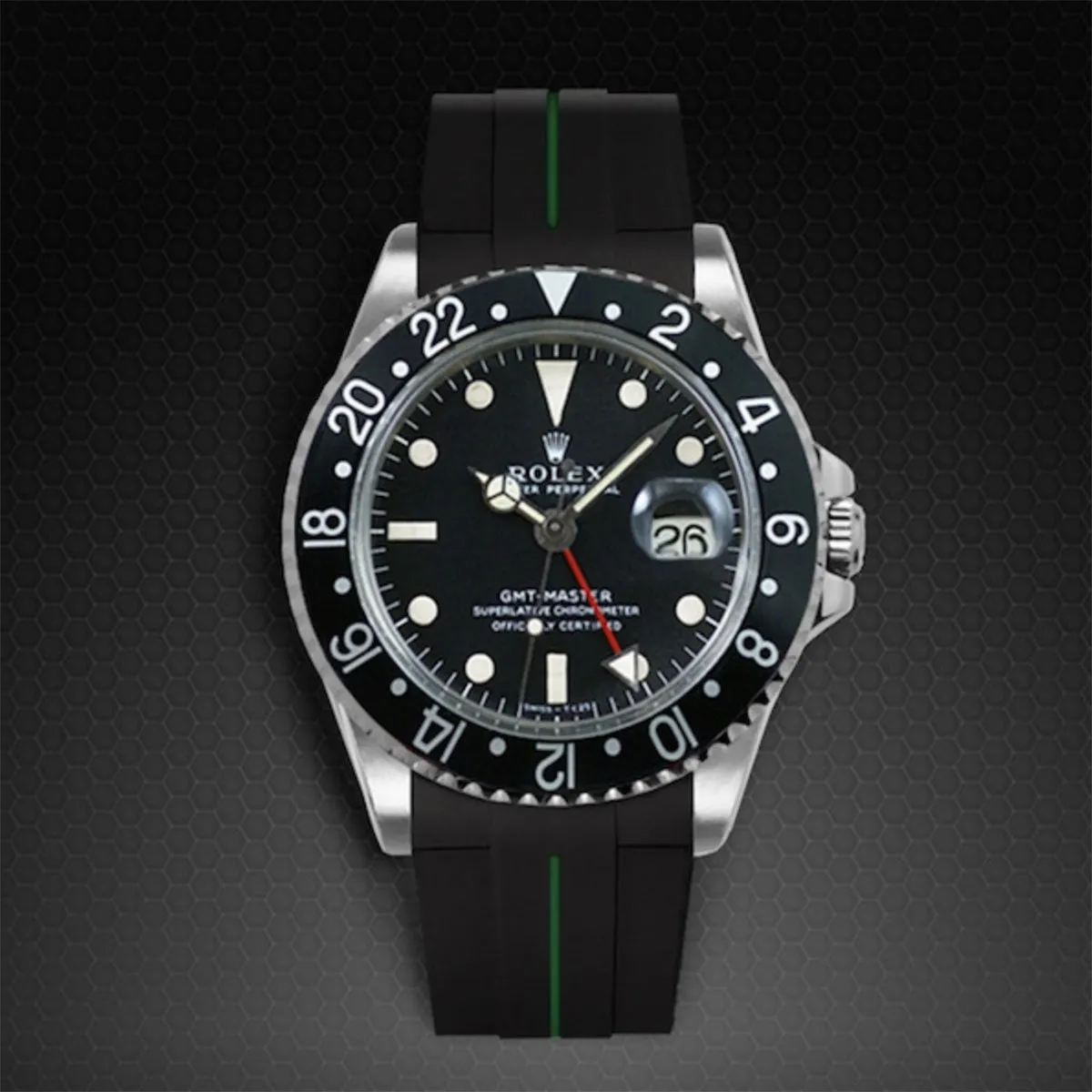 Rolex - Rubber B strap for GMT Master II Non-Ceramic - Tang Buckle Series
