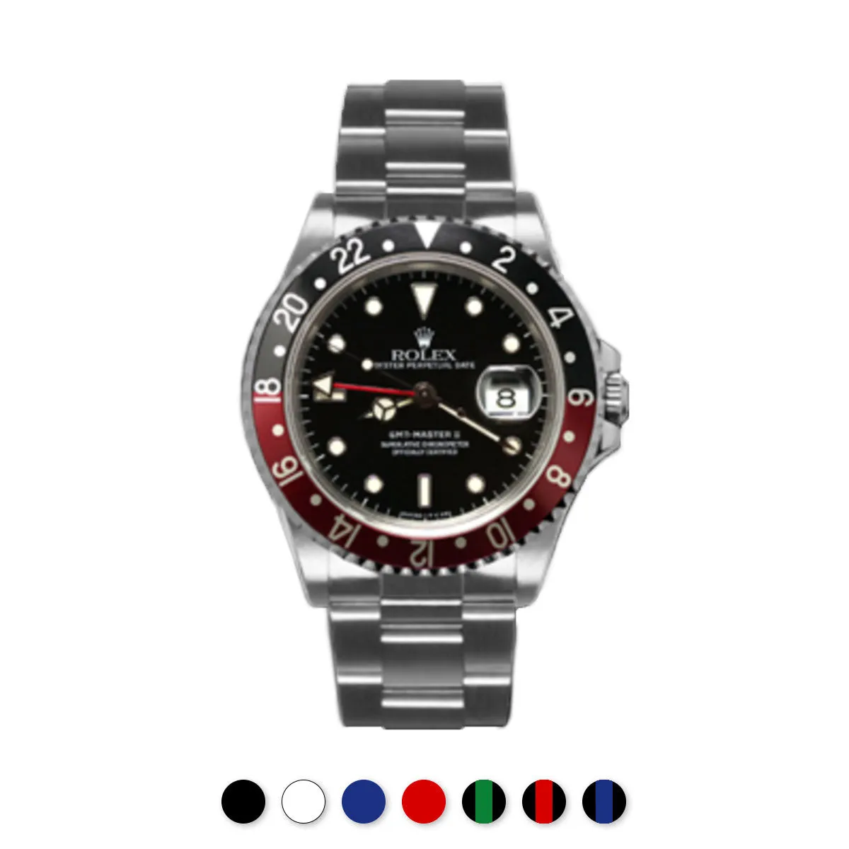Rolex - Rubber B strap for GMT Master II Non-Ceramic - Tang Buckle Series Luxury watch bands Limited edition watch bands