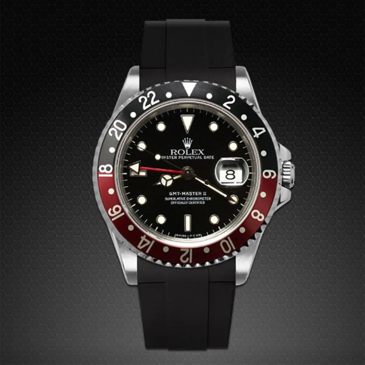 Rolex - Rubber B strap for GMT Master II Non-Ceramic - Velcro?? Series