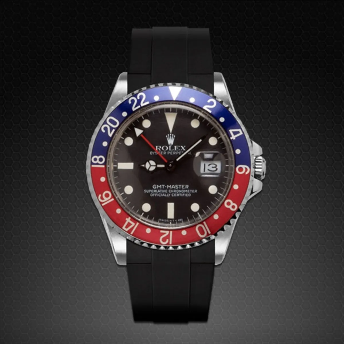 Rolex - Rubber B strap for GMT Master - Tang Buckle Series