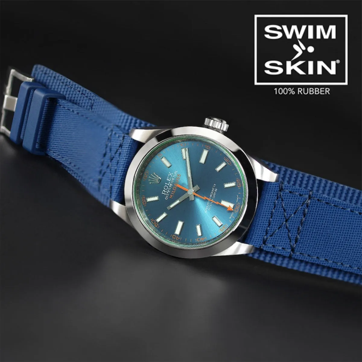 Rolex - Rubber B Strap for Milgauss 40mm - Rubber Cuff Series