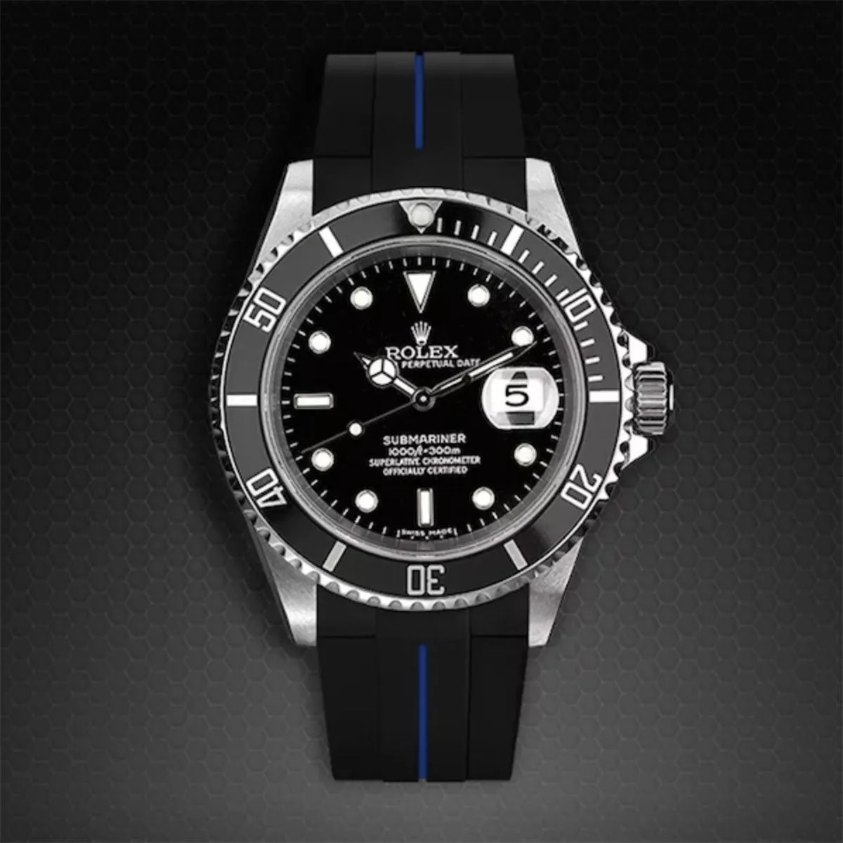 Rolex - Rubber B strap for Non-Ceramic 40mm Submariner - Tang buckle series