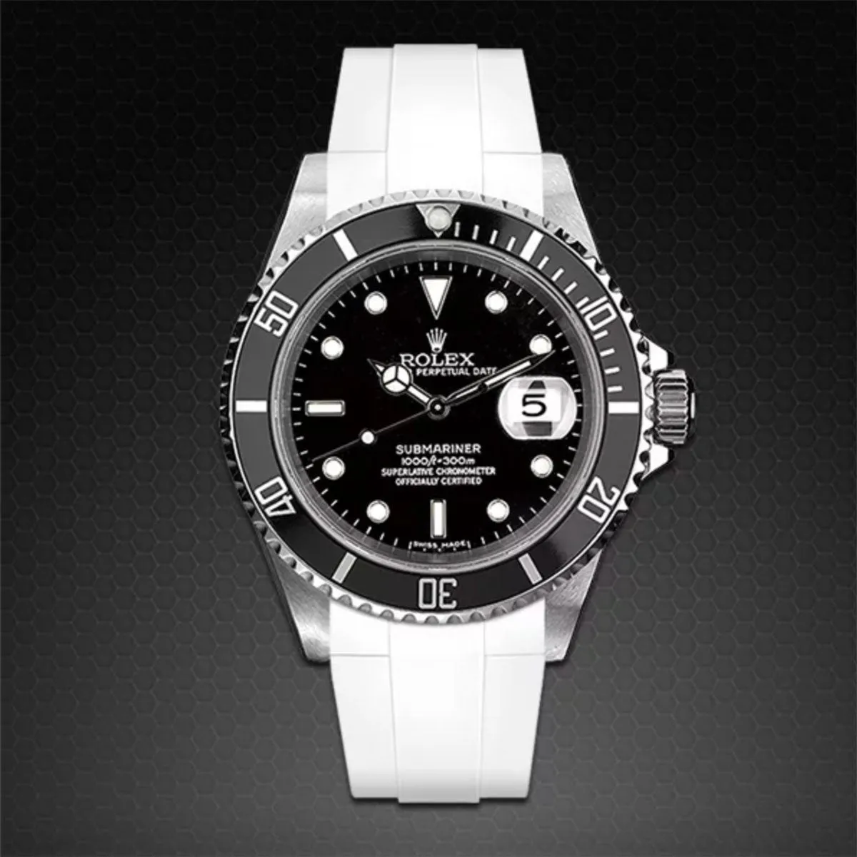 Rolex - Rubber B strap for Non-Ceramic 40mm Submariner - Tang buckle series