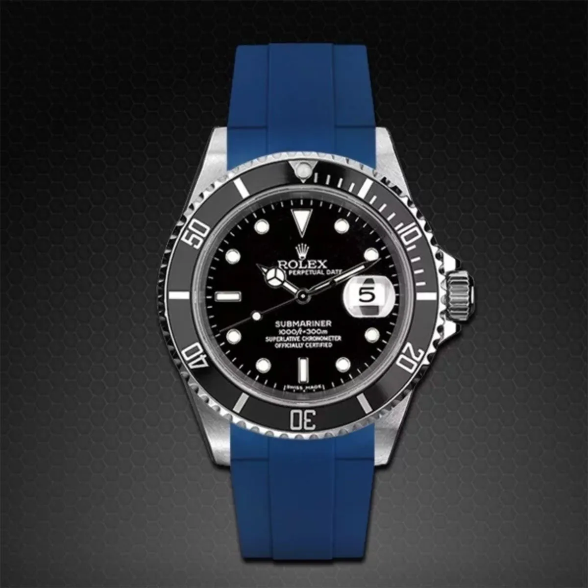 Rolex - Rubber B strap for Non-Ceramic 40mm Submariner - Tang buckle series