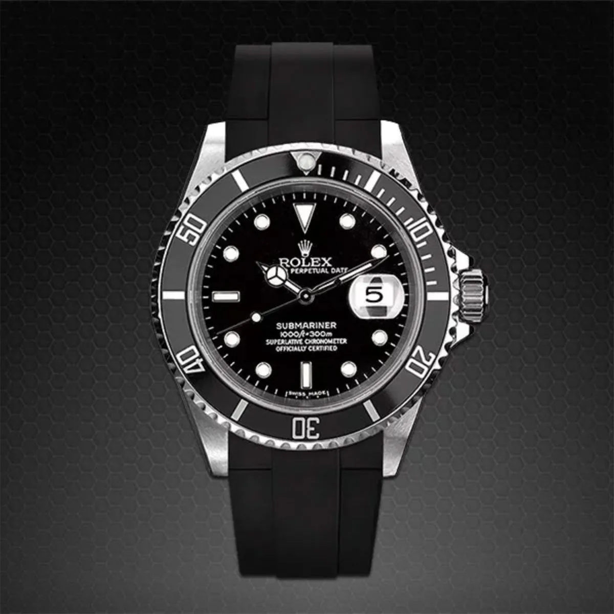 Rolex - Rubber B strap for Non-Ceramic 40mm Submariner - Velcro?? Series