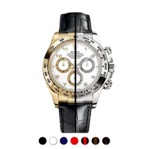 Rolex - Rubber B strap for Rolex Daytona on Leather Strap YG / WG Luxury watch bands Limited edition watch bands