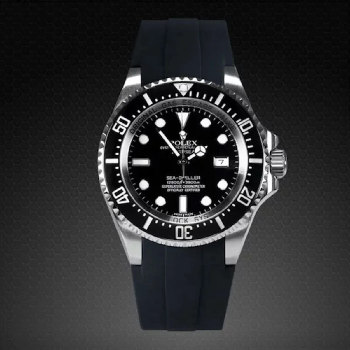 Rolex - Rubber B strap for Rolex Deepsea 116660 - Velcro?? Series