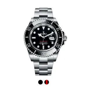 Rolex - Rubber B strap for Rolex Sea-Dweller 43mm - Glidelock Series ref. 126600 Luxury watch bands Limited edition watch bands