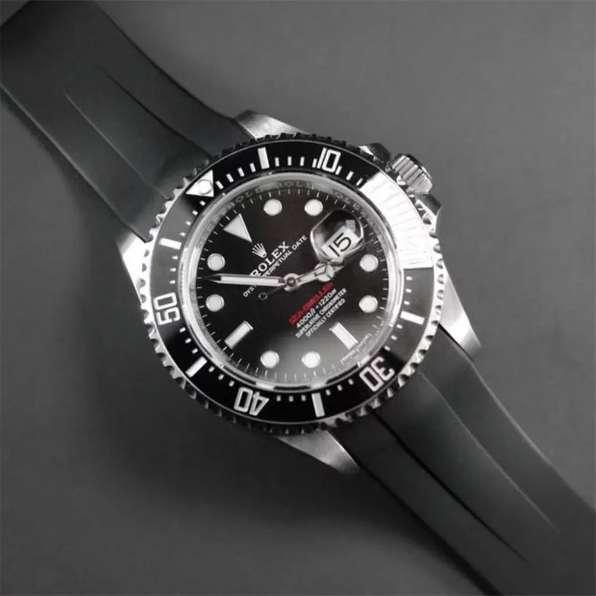 Rolex - Rubber B strap for Rolex Sea-Dweller 43mm - Tang Buckle Series ref. 126600