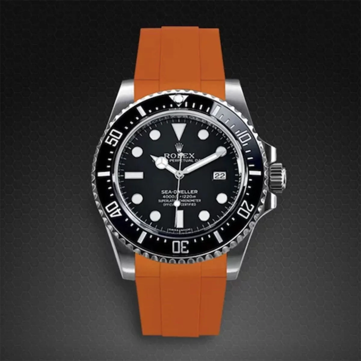 Rolex - Rubber B strap for Sea-Dweller 4000 - Tang Buckle Series ref. 116600