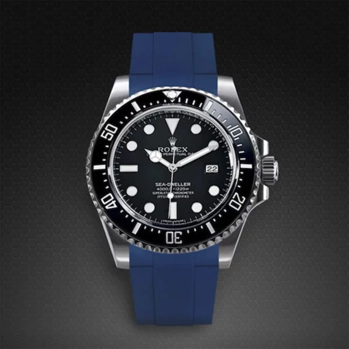 Rolex - Rubber B strap for Sea-Dweller 4000 - Tang Buckle Series ref. 116600
