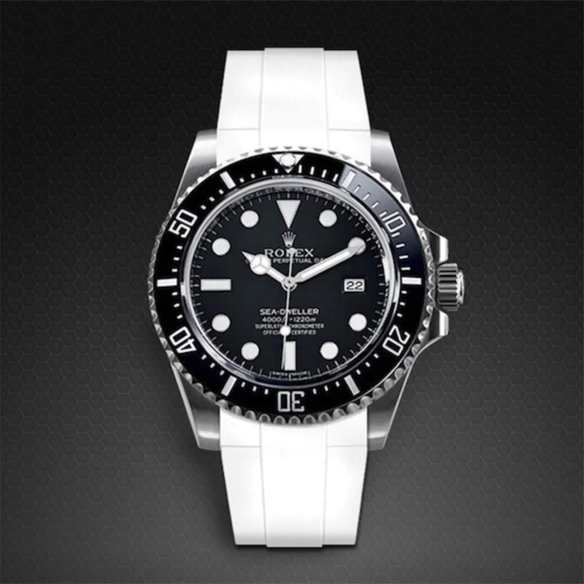 Rolex - Rubber B strap for Sea-Dweller 4000 - Tang Buckle Series ref. 116600