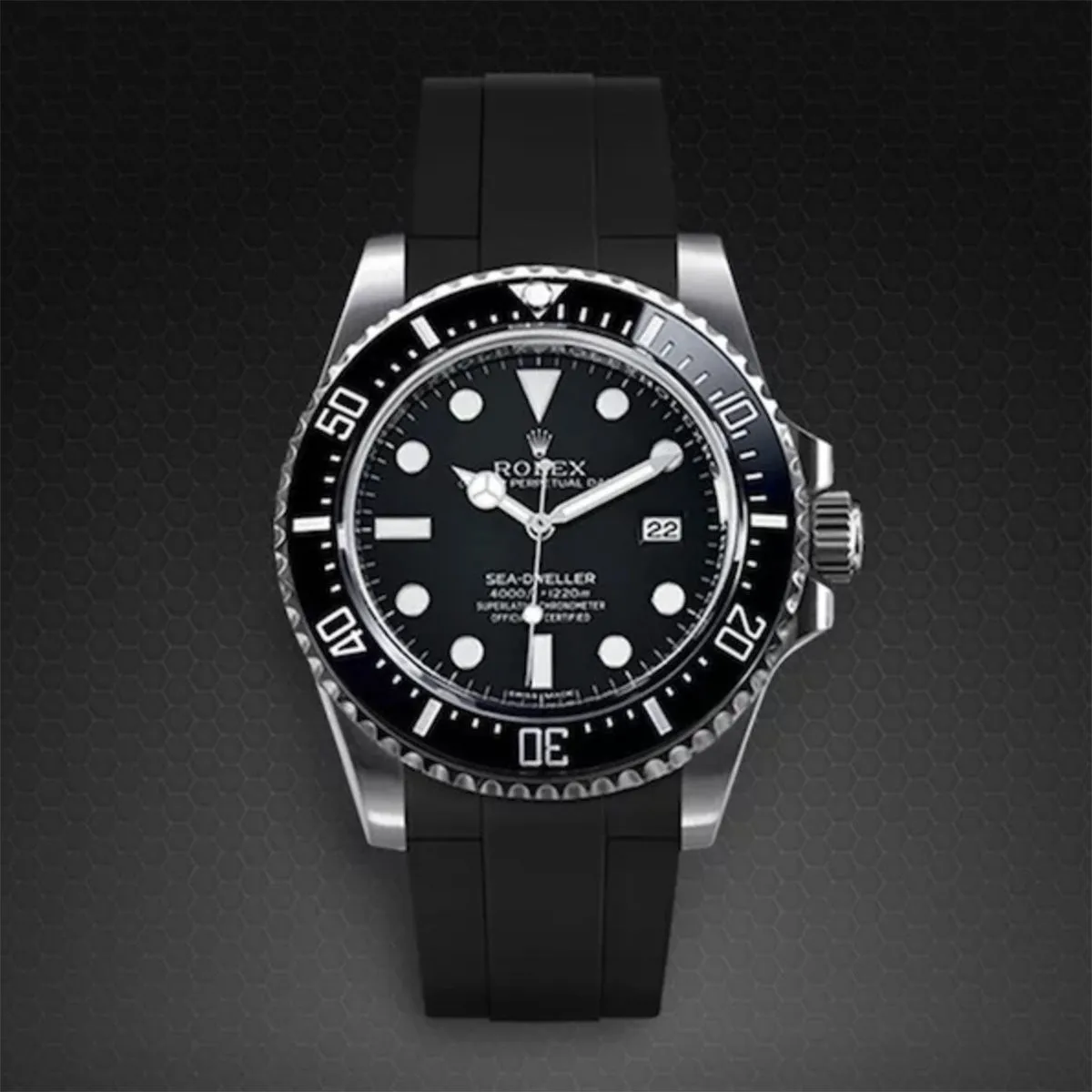 Rolex - Rubber B strap for Sea-Dweller 4000 - Velcro?? Series ref. 116600