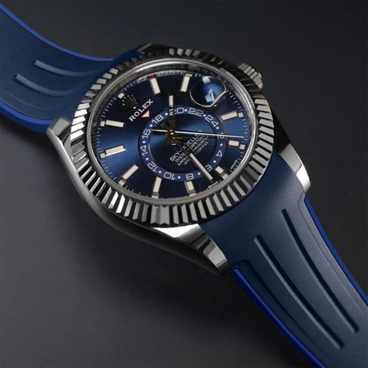 Rolex - Rubber B strap for Sky-Dweller on Oyster Bracelet