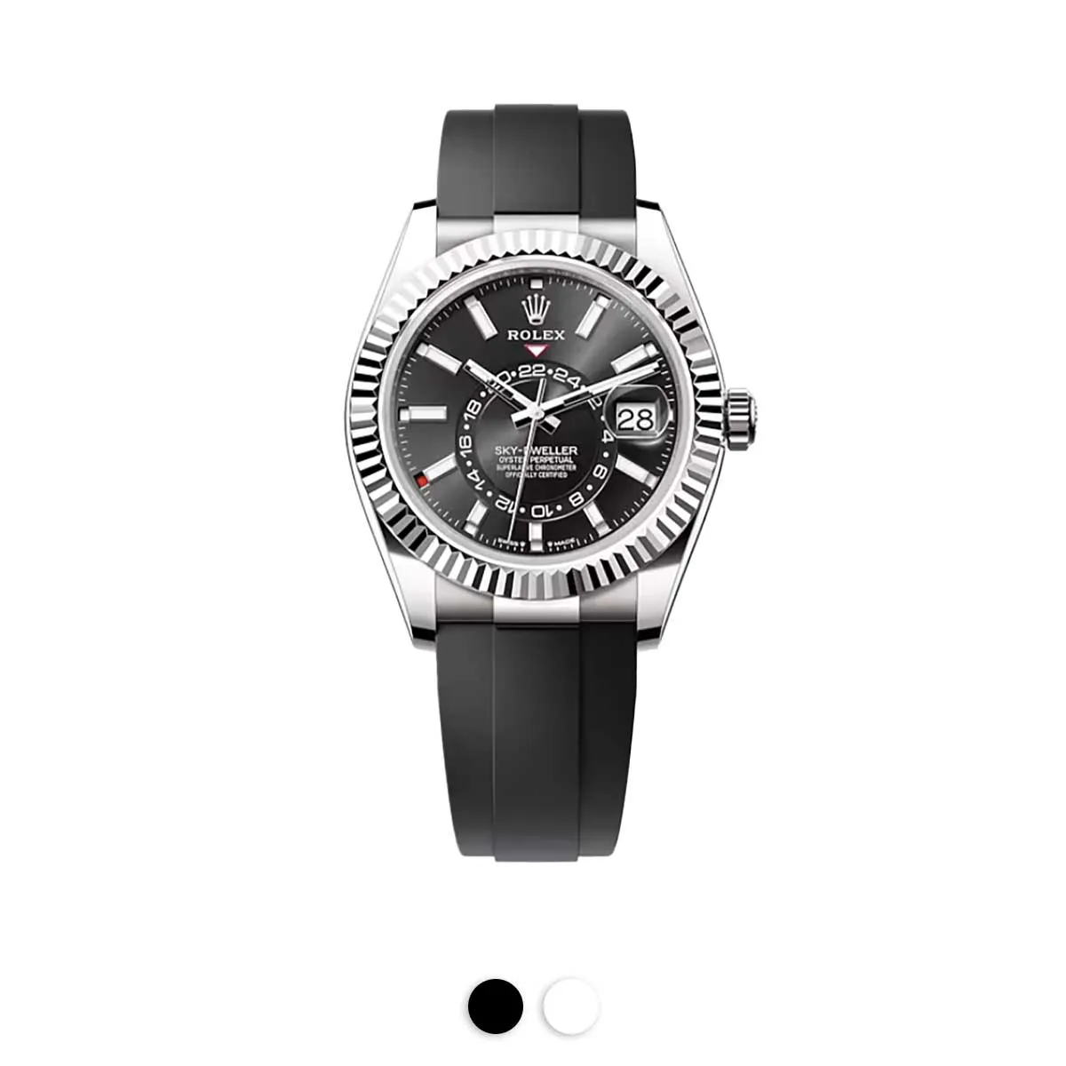 Rolex - Rubber B strap for Sky-Dweller on Oysterflex Luxury watch bands Limited edition watch bands