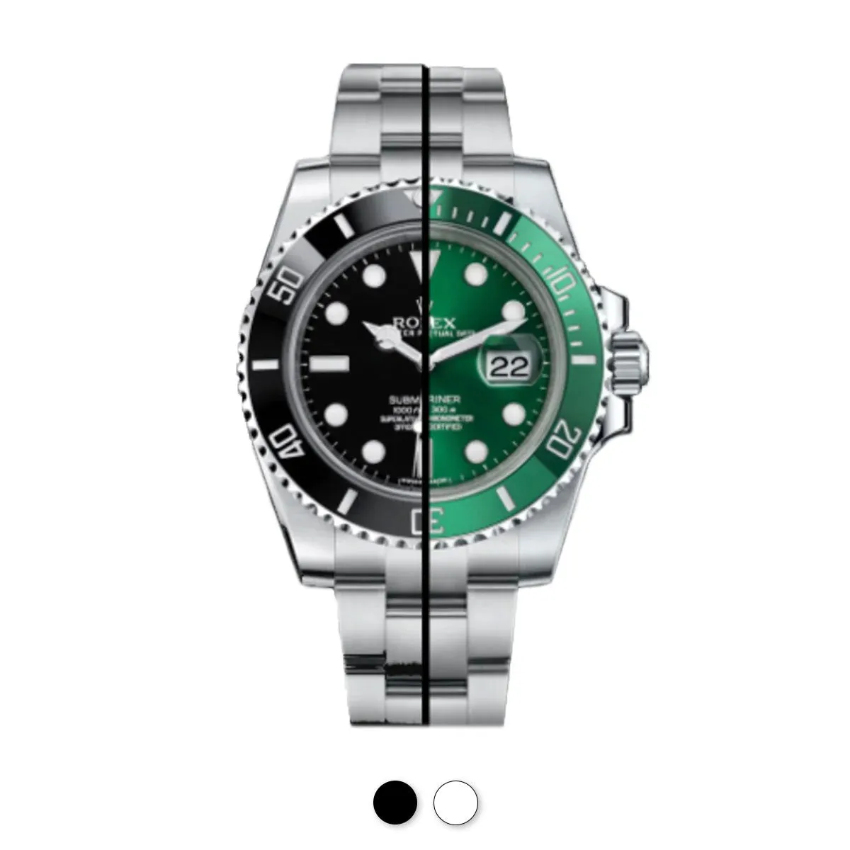 Rolex - Rubber B strap for Submariner 40mm Ceramic - The Dream Strap Luxury watch bands Limited edition watch bands