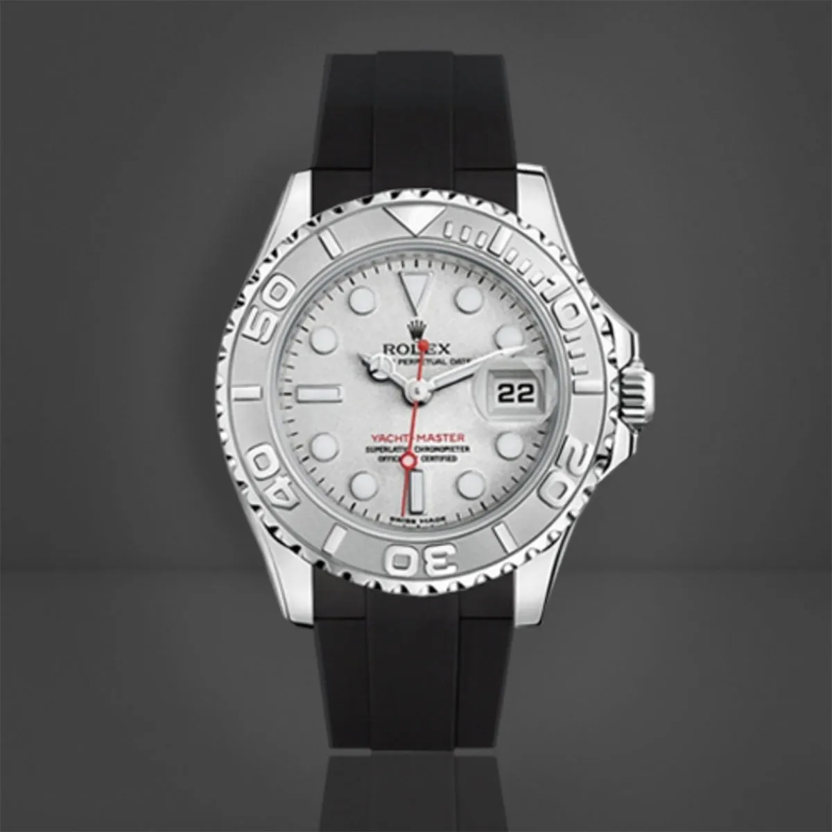 Rolex - Rubber B strap for Yachtmaster 35mm - Tang Buckle Series