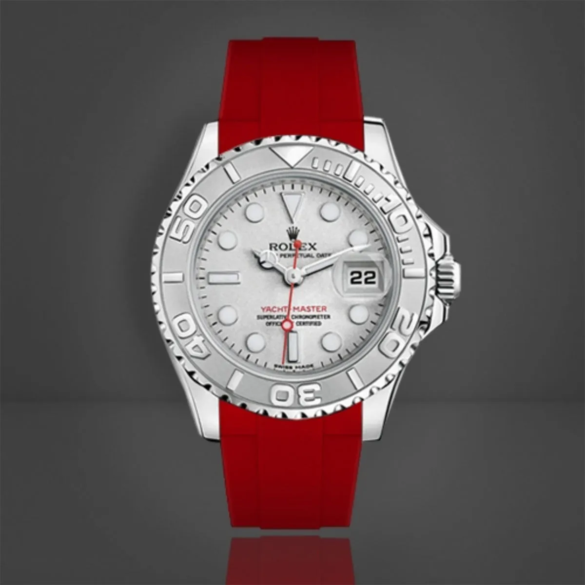 Rolex - Rubber B strap for Yachtmaster 35mm - Tang Buckle Series
