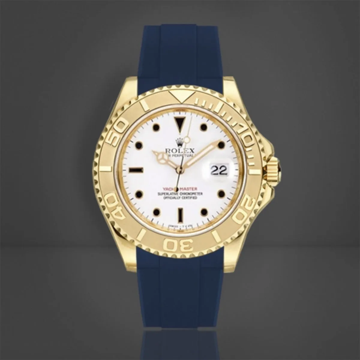 Rolex - Rubber B strap for Yachtmaster 35mm - Tang Buckle Series