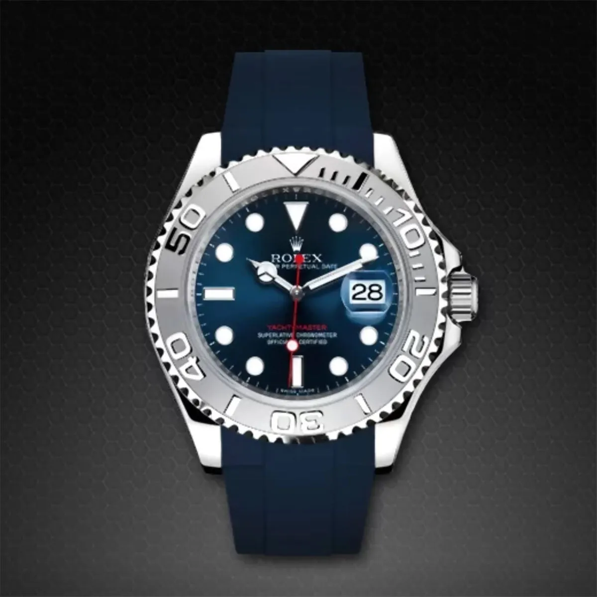 Rolex - Rubber B strap for Yachtmaster 40mm - Classic Series