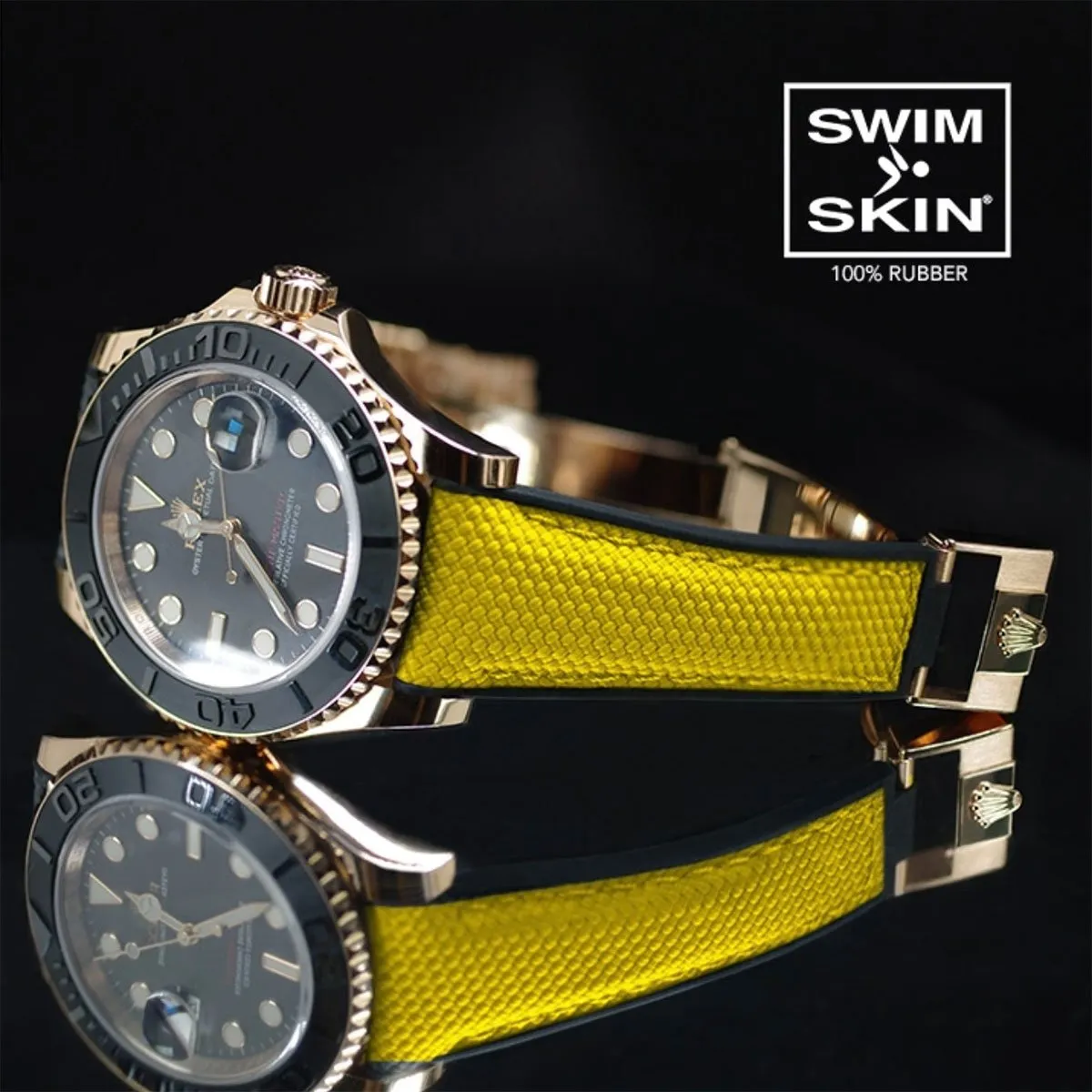 Rolex - Rubber B strap for Yachtmaster on Oysterflex Bracelet - SwimSkin?? Alligator & Ballistica??